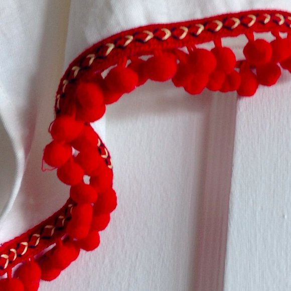 Zara  Bohemian  Pom Pom Tassel Dress - Picture 9 of 14